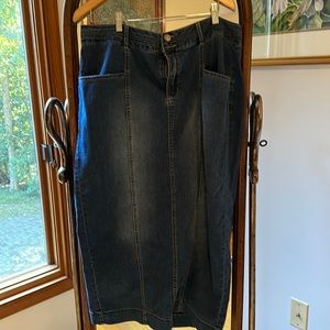 18w Jean Skirt from Cato